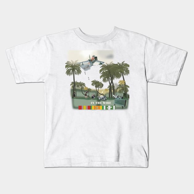 In the Wire - Vietnam w Close Air Strike Kids T-Shirt by twix123844